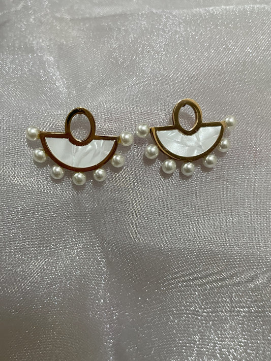 Diya Pearl Studs