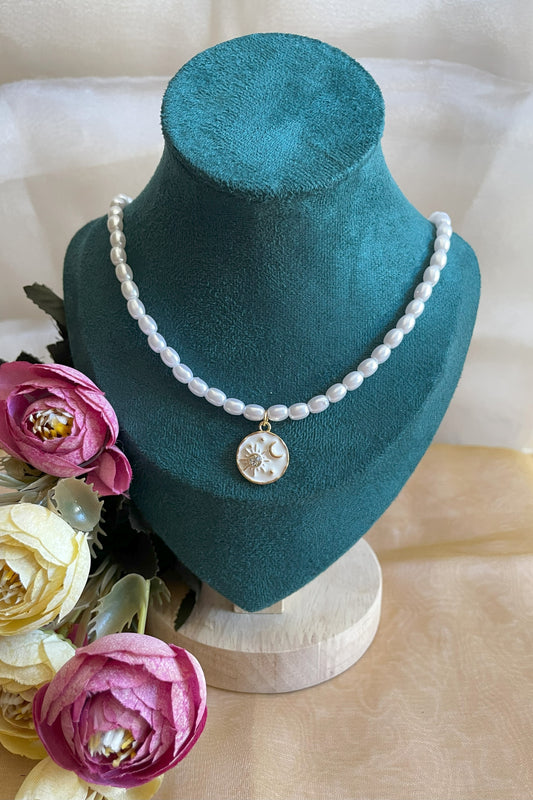 Moon Pearl Necklace